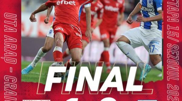 uta arad universitatea craiova 1 2 in superliga