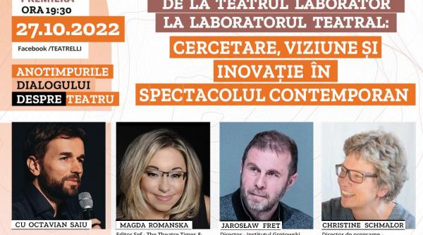 o noua editie a anotimpurilor dialogului despre teatru cu octavian saiu la teatrelli aduce in prim plan cercetarea si inovatia pe scena contemporana
