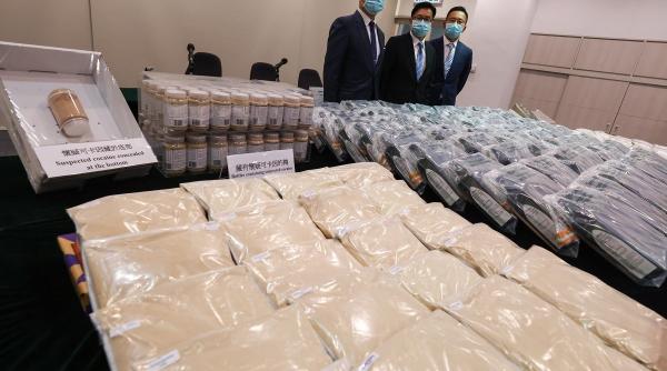 captura record de metamfetamina in hong kong