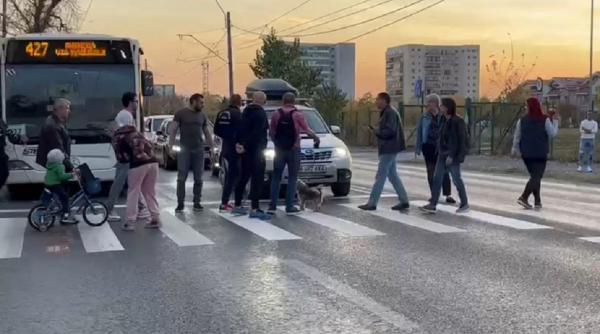 protest pe strada antiaeriana din bucuresti soferii s au luat la cearta cu pietonii