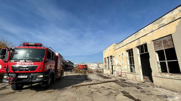 incendiu puternic la o fosta fabrica de mezeluri din municipiul tulcea