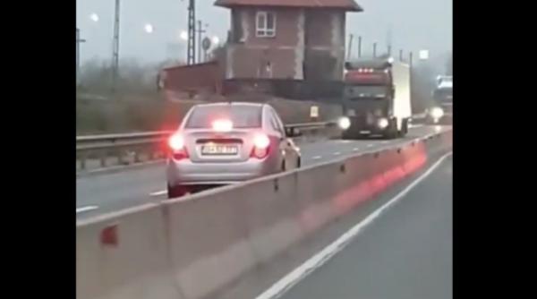 inconstienta la volan sofer filmat pe contrasens pe centura orasului oradea