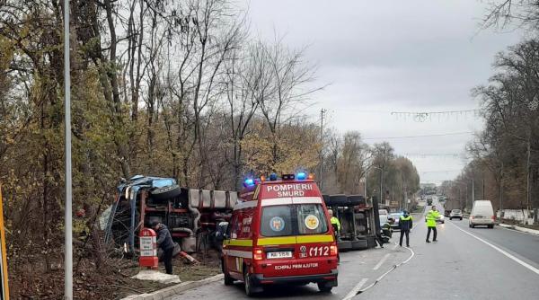 accident constanta cisterna motorina rasturnata