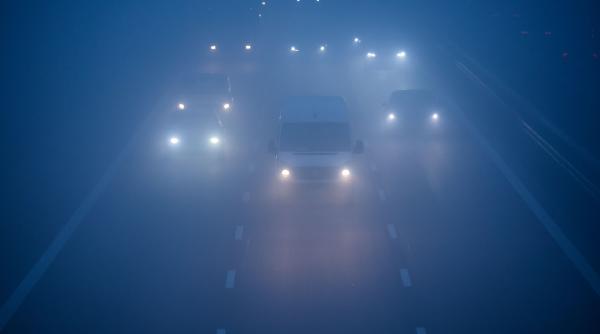 ceata densa autostrada bucuresti pitesti