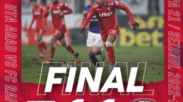 uta arad rapid bucuresti superliga