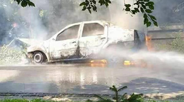 masina bucuresti incendiu pompieri