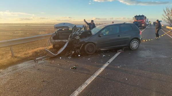 trei persoane ranite impact doua masini buzau