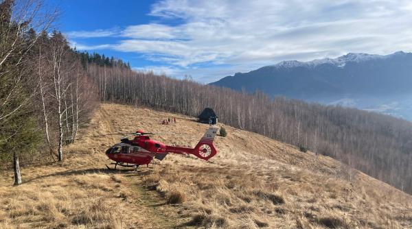 bran femeie foc spital elicopter smurd