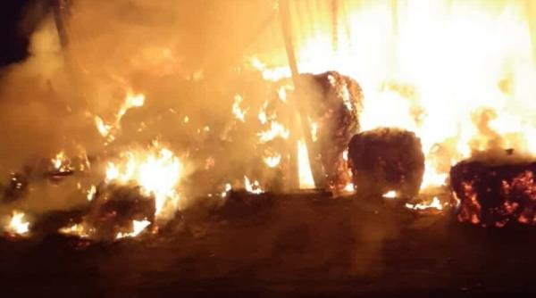 incendiu depozit furaje bistrita nasaud silivasu de campie