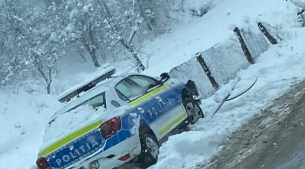 accident hunedoara masina politie gard aninoasa
