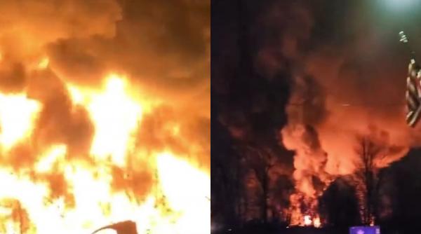 incendiu urias tren deraiat ohio sua