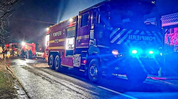 incendiu copii bloc spital timis