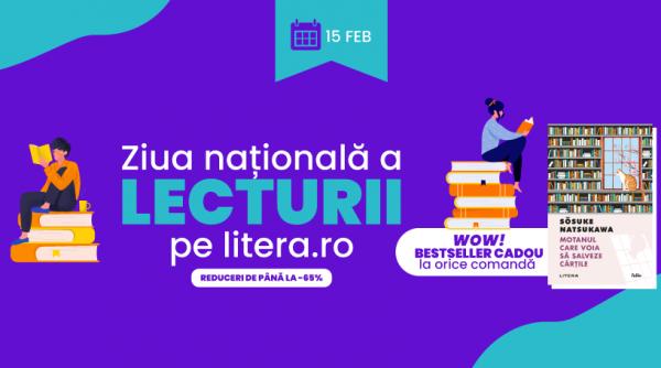 Sărbătorește „Ziua Națională a Lecturii“ împreună cu Editura Litera