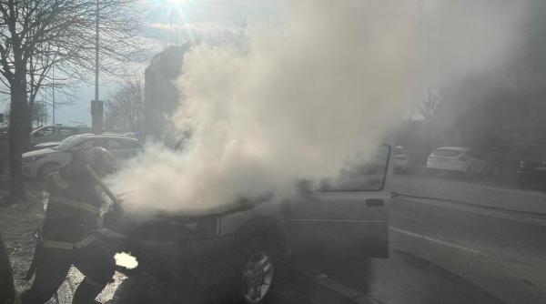 incendiu autoturism parcare tulcea