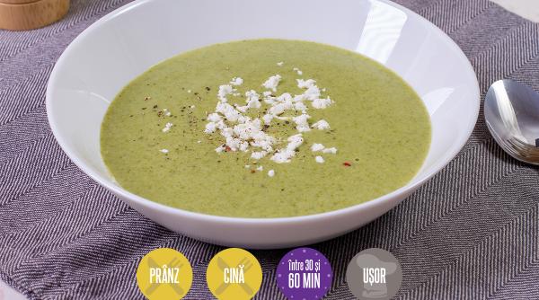 reteta post supa crema spanac praz
