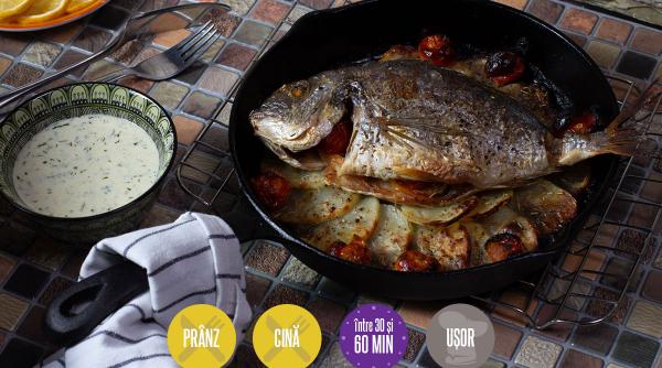 reteta buna vestire dorada cartofi cuptor sos lamaie