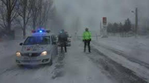 polei inchide trafic bistrita