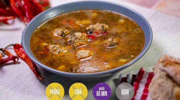 bors perisoare carne curcan reteta zilei