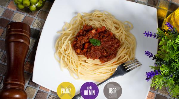 spaghete sos bolognese reteta zilei
