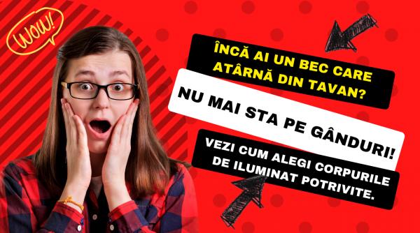 inlocuieste becul din tavan cu o lustra led moderna
