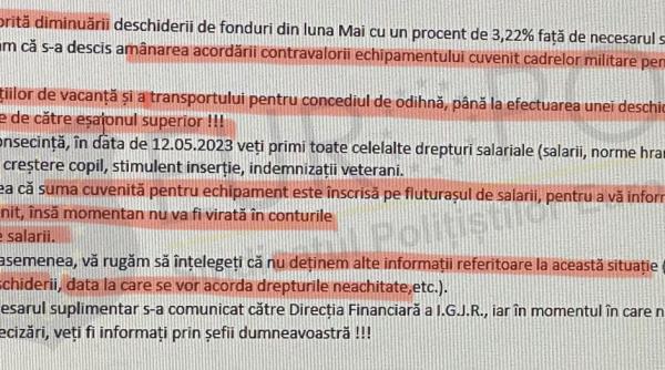 salariu redus jandarmi pompieri drepturi bani proteste