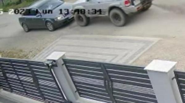 barbat lovit intentionat masina sotie fiica