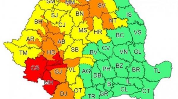 alerta cod rosu furtuna ploi 23 judete 16 iunie 2023