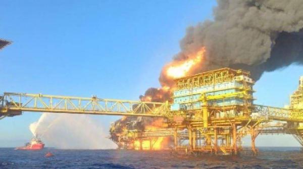 incendiu platforma petroliera doi morti