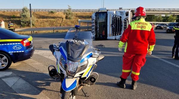 accident dn 39 constanta vama veche tir rasturnat