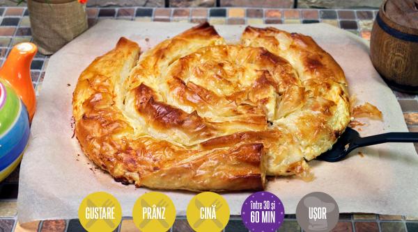 banitsa placinta branza iaurt