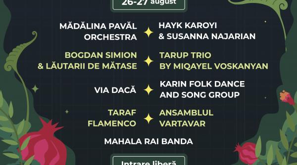 festivalul strada armeneasca doua zile de muzica si distractie in gradina botanica din bucuresti pe 26 si 27 august