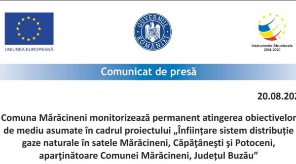 comunicat de presa comuna maracineni