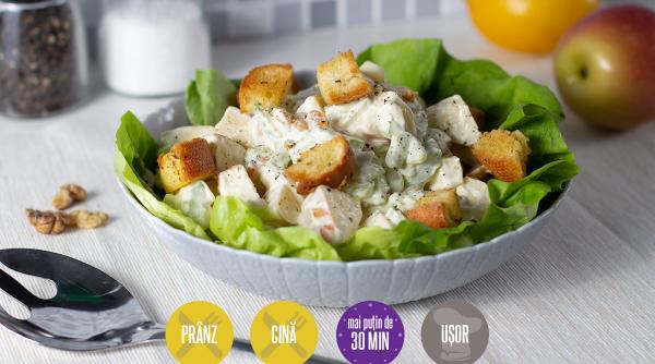 salata waldorf reteta combinatie delicioasa nuci mere telina