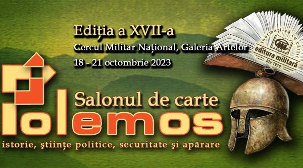 pe 18 octombrie 2023 se deschide salonul de carte polemos