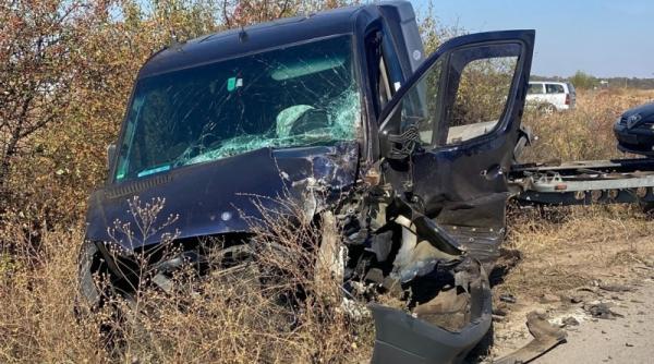 accident cinci masini traficul rutier dn2f oprit