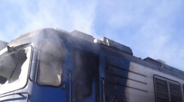 Incendiu la o locomotivă în Arad. 40 de călători s-au autoevacuat