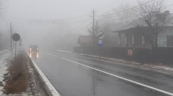 Ceață densă în mai multe județe din România. Iată localitățile afectate