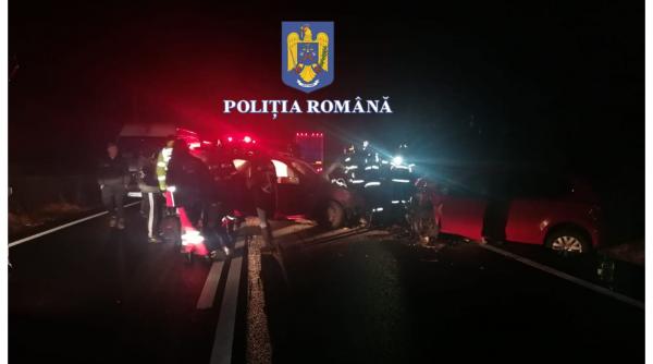 Grav accident cu patru răniți pe DN 1, la ieșire din Timișu de Sus. Unul dintre șoferi era băut