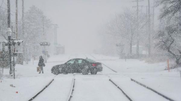 Alertă imediată de vreme extremă! Cod roșu de viscol și ninsoare în sud-estul României