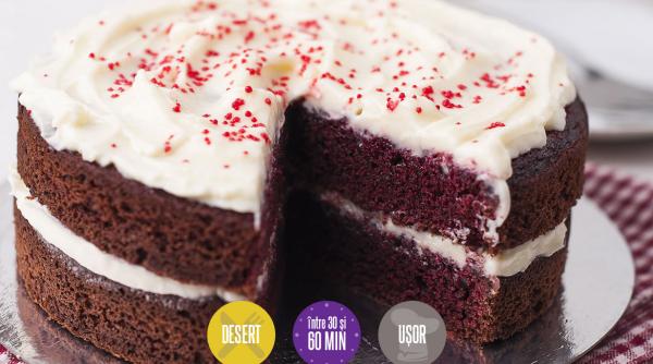 tort brownie velvet varianta ciocolata red velvet reteta