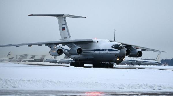 avion militar rusesc transport il 76 prabusire apropierea granitei ucrainene