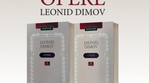 lansarea primei editii critice a scrierilor lui leonid dimov