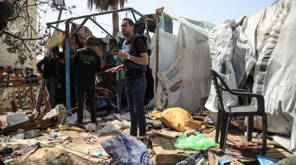 jurnalisti raniri atac israelian spital gaza al aqsa