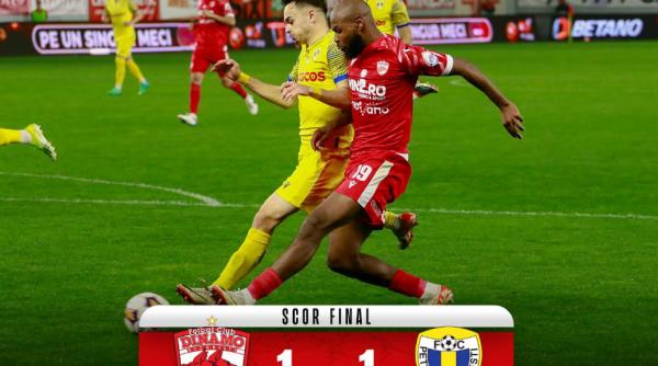 superliga fotbal dinamo petrolul egalitate