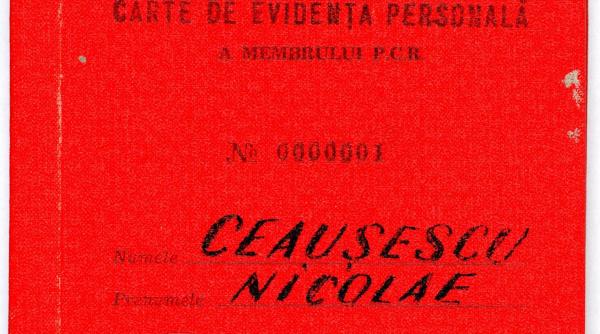 cnsas ceausescu carte evidenta personala