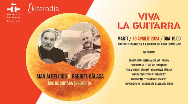 maxim belciug si gabriel balasa concert de chitara cu un repertoriu dedicat spatiului mediteranean la institutul cervantes din bucuresti