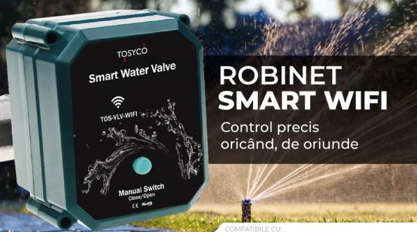 sistem irigatie utilizand robineti smart wifi tosyco