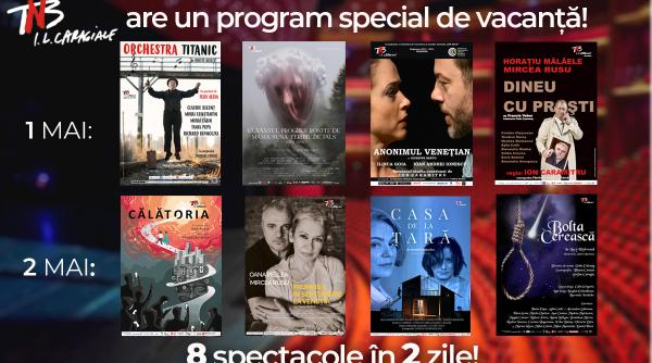 program special la teatrul national din bucuresti de 1 si 2 mai