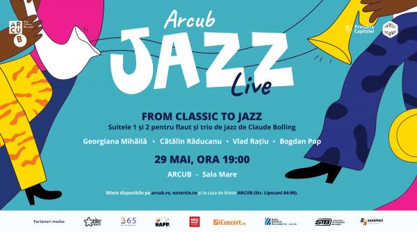 from classic to jazz noul concert arcub jazz live prezinta suitele pianistului claude bolling pe 29 mai la arcub hanul gabroveni