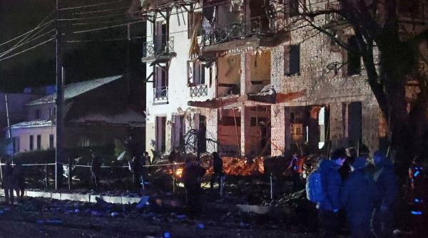 razboi ucraina racheta zona rezidentiala harkov 5 persoane ranite